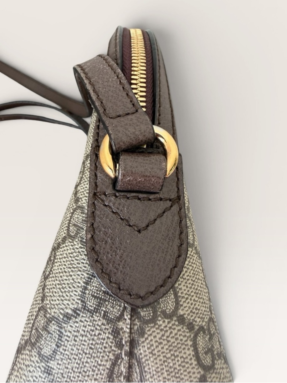 Gucci GG Supreme Canvas Crossbody Bag Web Stripe Ophidia Small Done - Picture 12 of 16